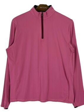 Nwot Greyson Tate Wolf Quarter-Zip Golf Pullover in Sugarcane Size XL